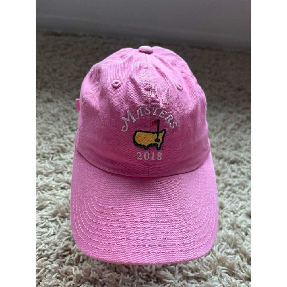 2018 Masters Golf Strapback Hat Pink Womens American Needle Adjustable